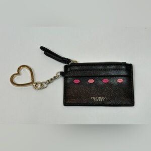 💖 Victoria’s Secret – Hearts & Kisses Card Case Keychain - Retails: $58.00 💋✨